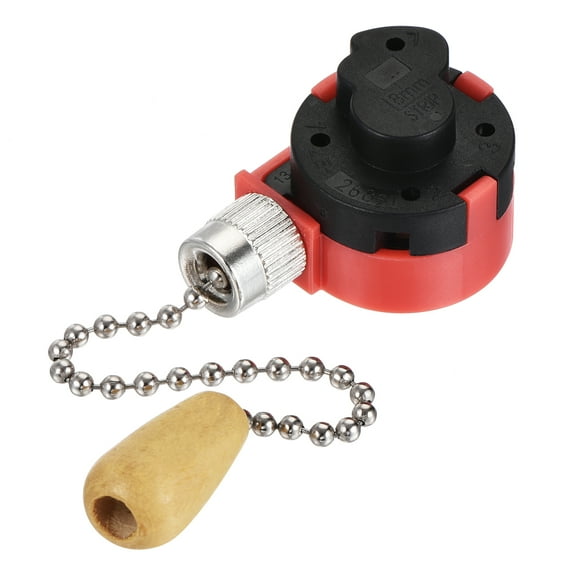 Interruptor de cadena de 3 velocidades ZE-268S1 para lámpara de ventilador de techo Plateado