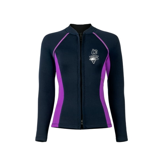 Aislor Chemises de Natation Thermiques 3mm pour Femmes Veste de Combinaison Sportive pour Plongée sous-Marine Voile Pataugeoire Bleu Foncé S