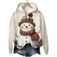 thumbnail image 6 of ShiShine Christmas Sweatshirts for Women Plush Warm Novelty Funny Xmas Tree Graphic Pullover Tops Loose Casual Shirts, 6 of 9