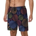 thumbnail image 2 of Gaeub Colorful Shells Mens Swim Trunks Stretch Beach Shorts Quick Dry for Men Swim Shorts Swimwear with Pockets- XX-Large, 2 of 9