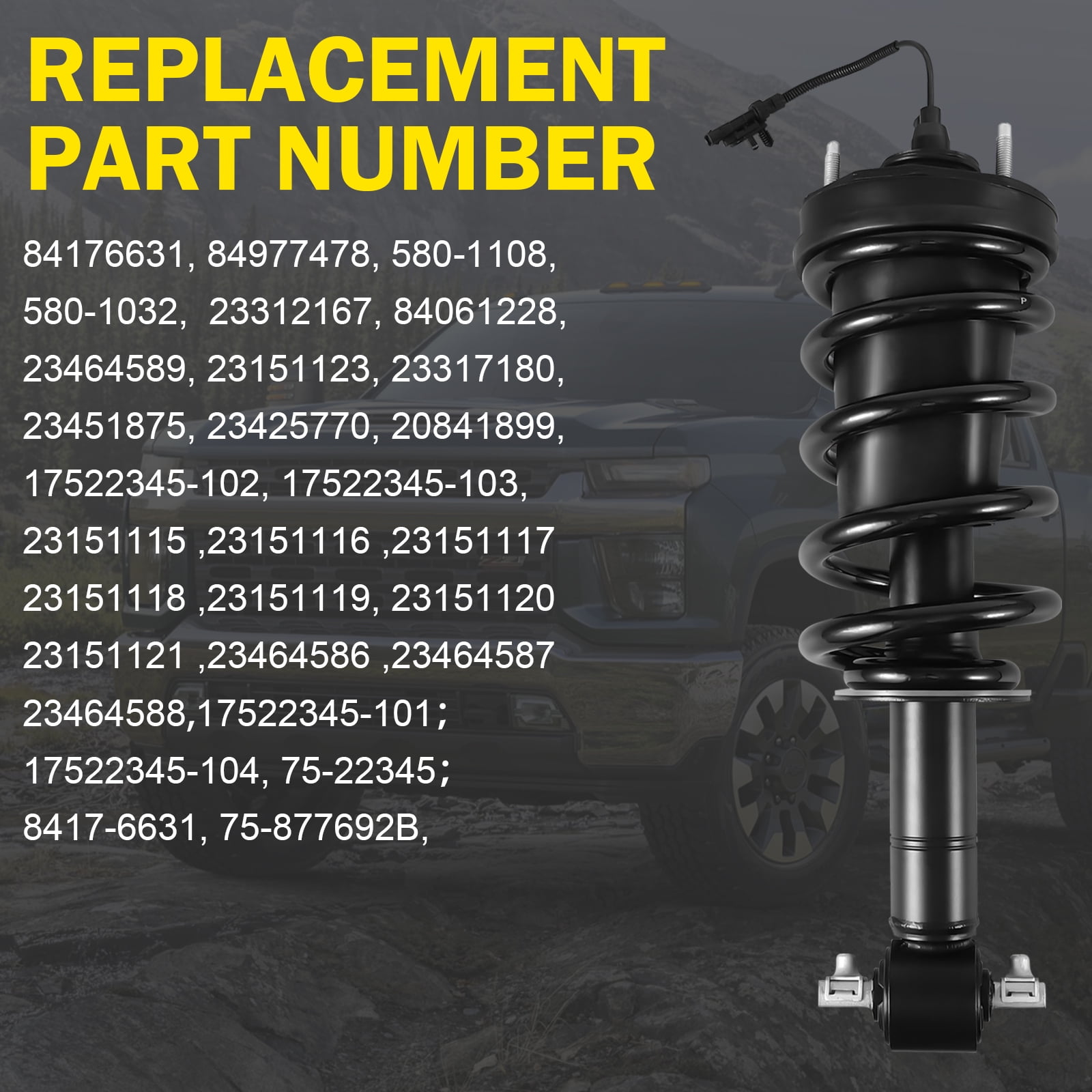 84176631 84977478 1 Pair of Front Shock Strut Absorber with