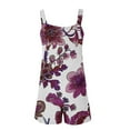 thumbnail image 4 of Kmdttou 2025 New Fashion Women's Summer Comfortable Casual Suspender Printing Shorts Pocket Jumpsuit Shorts with Pockets Clothes on Clearance!, 4 of 5