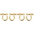 thumbnail image 1 of CNKOO 4 pcs  D-Rings with Closing Screw Shackles U Shape Key Ring DIY Leather Craft, 1 of 6