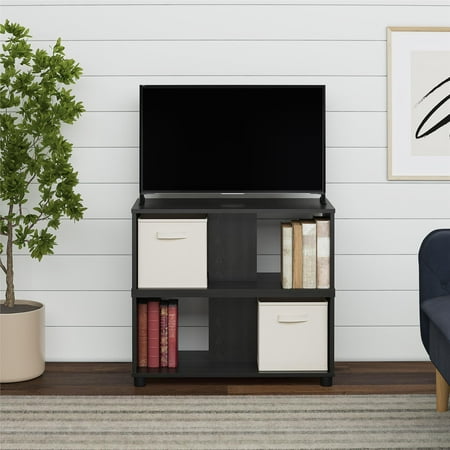 Mainstays Adjustable Side by Side or Stacking TV Stand for TVs up to 70 inches, Black Oak - missing parts