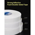 thumbnail image 3 of White Strong Adhesive Double-Sided Foam Tape Fixed Wall Waterproof Window Seal Anti-Collision Installation Billboard Home Office, 3 of 9