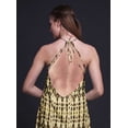 thumbnail image 3 of Bimba Robe Décontractée Teinture sur Nœuds Longue Dos Nu à Col Halter pour Femmes Imprimée Robe de Plage-TG, 3 of 6