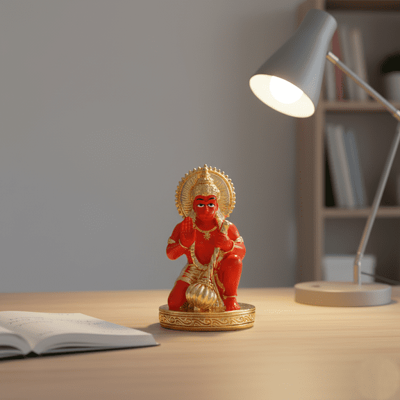 Gold-Plated Hanuman Idol – Spiritual Décor Item