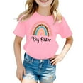 thumbnail image 2 of ibiyuan Big Sister Shirts for Girls Size 7 Promoted To Girls Outfit Girls Tshirts Baby Announcement Sign Short Sleeve Tshirt for Girls Sibling Outfits Tees Girl Tops Size 12, 2 of 4