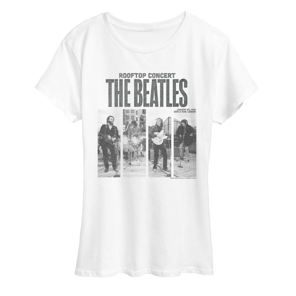 The Beatles - Rooftop Concert - Women's Short Sleeve Graphic T-Shirt