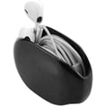 thumbnail image 2 of The In-Ear Headset Smart Storage Box/Earbuds Holder Case/Earphone Bobbin Winder Wrap/Cord Tangle-Free Portable Manager/Cable Storage Organizer/Wire Keeper (3pcs/Black), 2 of 6