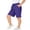 Purple, variant on WPPGONE Plus Size Shorts for Women Summer Wide Leg Loose Fit Straight Elastic Waisted Drawstring Bottoms Comfortable Sports Gym Athletic Shorts with Pockets