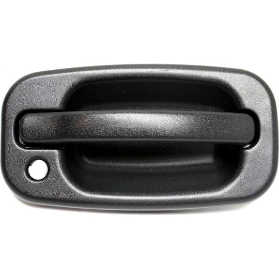 Exterior Door Handle Compatible with 2000-2006 Chevrolet Tahoe Rear - Back Door For Vehicles With Split Type Door Textured Black Mounted on split door