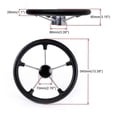 thumbnail image 5 of Marine Yacht Stainless Steel 13.5 Inch Steering Wheel for Boat Marine Yacht Ship Accessories, 5 of 5