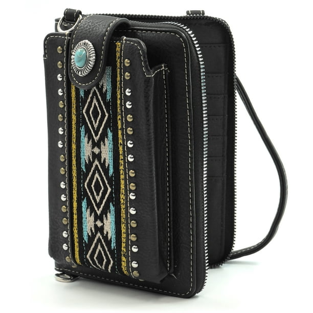 Montana West - Crossbody Wallet Purse For Women Travel Size 12 Slots For Credit Cards/ID And ...
