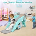 thumbnail image 6 of Patiojoy 5 in 1 Toddler Slide Rocking Toy Rocking Horse Playset with Slide Basketball Hoop Ring Toss Game Blue, 6 of 9