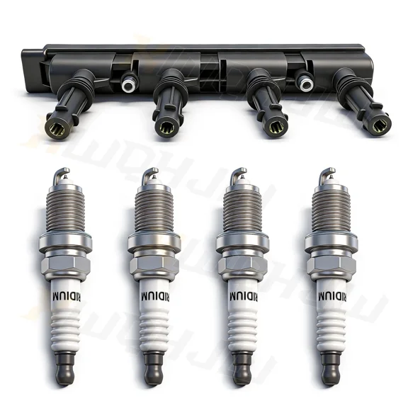 Chevy Cruze 2011-2015 1.4L 4 Ignition Coils & 4 Spark Plugs, UF669