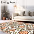 thumbnail image 2 of ODIKA 8' x 10' Machine Washable Non-Slip Area Rug, Art Nouveau Pumpkin High Traffic Rug, Orange, 759547, 2 of 7