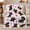Pink Paw Prints, variant on Playful Dachshund Dogs Hearts Cheerful Cartoon Pattern, Playful Pet Portrait Pattern, Warm Flannel Blanket for Living Room and Bedroom, Dog Lovers Just Because Gift, Pet Lover Home Decor