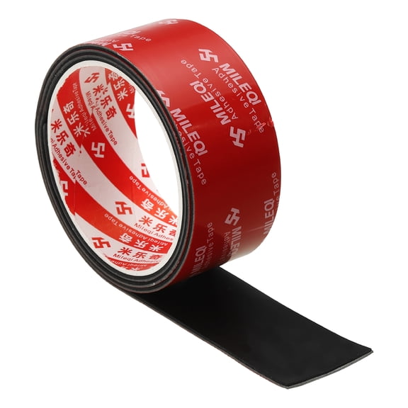 Neoprene Rubber Strips 1-3/5" x 1/16" x 3.3FT Adhesive Solid Rubber Sheet