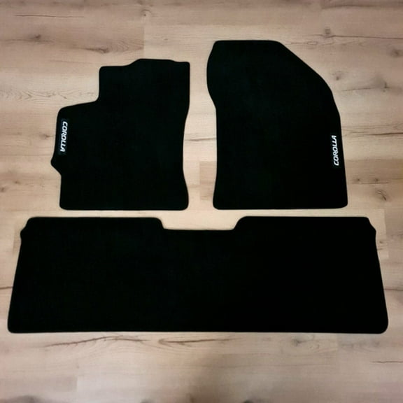 Car Floor Mats Velour For Toyota Corolla Waterproof Black Carpet Auto Liners New