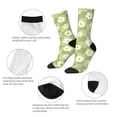 thumbnail image 3 of Pofeuu Daisies Flowers Print Crew Socks, Adult Running Hiking Socks for Youth and Adult, 3 of 6