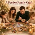 thumbnail image 6 of Clearance! 6PCS Christmas Pearl Art Kits for Adults Wooden Christmas Ornaments Pearl Diamond Art Diy Kits for Adults & Beginners (#7), 6 of 7
