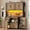 Brown, variant on Farmhouse Pantry Cabinet, Tall Kitchen Pantry Storage Cabinet with Power Outlets & Microwave Stand, 47.3" Wide Large Kitchen Cabinet with Drawer, Storage Cart & 3 Door Shelves for Dining Room, Grey