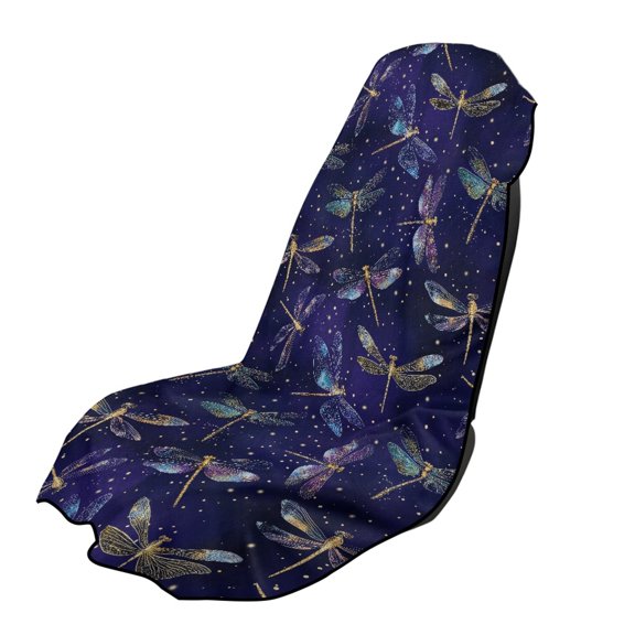 XYZCANDO Dragonfly Pattern Washable Car Seat Cover Towel, Soft Sweatproof Stain Resistant Towel Cover for Trucks Cars SUVs