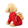 thumbnail image 2 of NOKIO Festive Holiday Cartoon Dog Pullover Christmas Pet Sweater Pet Dog Christmas Day Elk Warm Velvet Striped Antlers Decoration Dress Up Small And Medium-sized Dog Cat Pet Clothes, 2 of 7