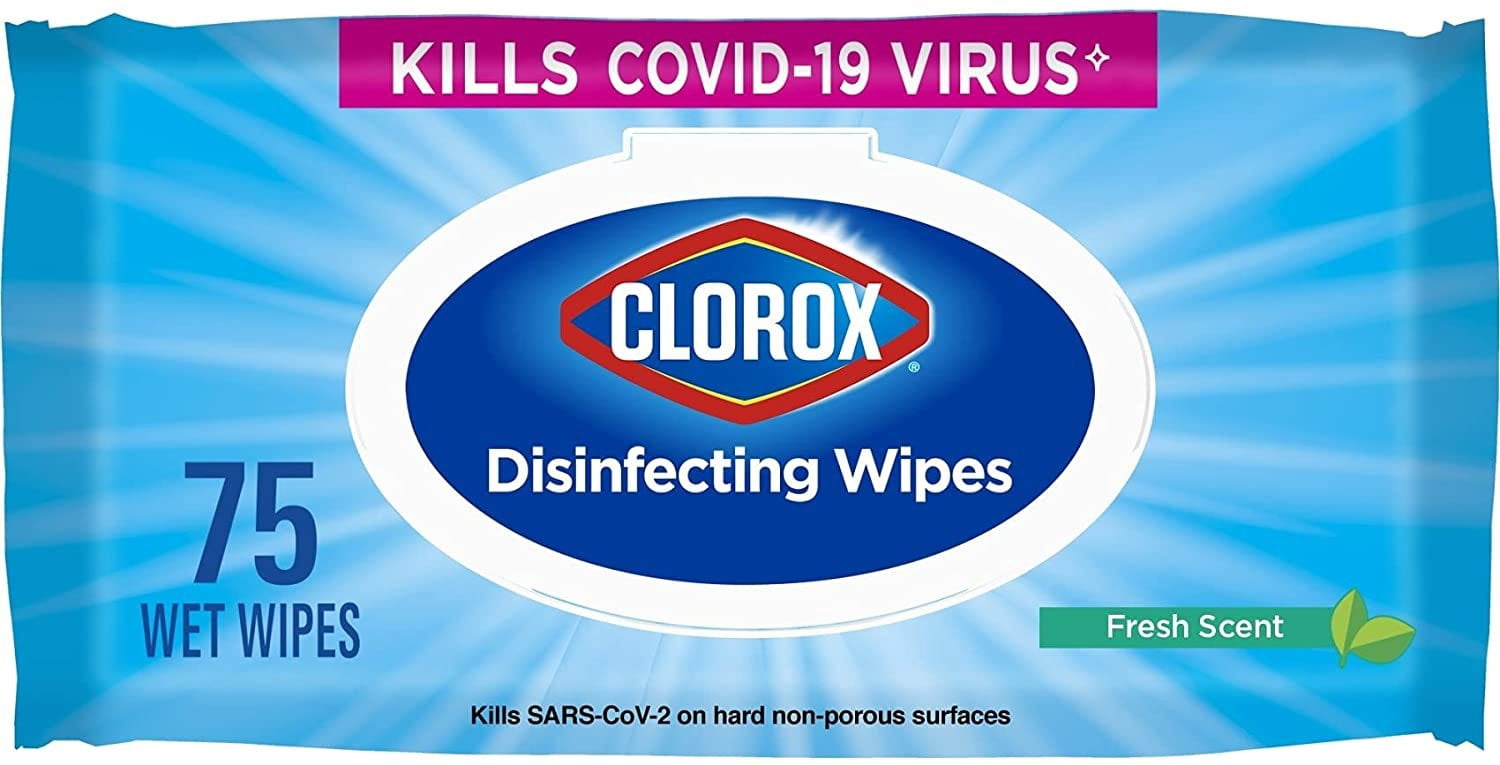 CloroxPro Disinfecting Wipes Bleach Free - All Purpose, Fresh Scent - 75 Count Pack of 6