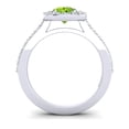 thumbnail image 4 of 1.35 Ct Natural Diamond Peridot Gemstone Classic Anniversary Ring for her 18K White Gold Size 8.5 by Diamond-Capitals, 4 of 8