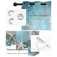 thumbnail image 5 of Ocean Starfish Thermal Insulated Blackout Curtains for Bedroom 72 Length Marine Life Blue Coral Sealife Room Darkening Curtain 1 Panel Grommet Window Curtain Drape for Living Room Nursery Room, 5 of 7