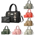 thumbnail image 7 of LSLXA Women Purses And Handbags Ladies Shoulder Bag Top Handle Satchel Tote Work Bag With Matching Clutch Black, 7 of 7