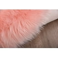 thumbnail image 5 of Latepis 6.7x10 Washable Rug, Faux Fur Sheepskin Rug for Living Room, Fuzzy Rugs for Teen Girls Bedroom, Nursery, Fluffy Pink Rug, Large Rug, Rectangle, 5 of 5