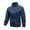 Dark Blue, variant on Men's Casual Military Jacket Stand Collar Canvas Work Jackets Full Zip Casual Fall Windbreaker Sports Coats