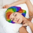 thumbnail image 6 of Yiaed Colorful Glitter Rainbow Print Satin Bonnet Silk Bonnet Hair Bonnet for Sleeping Hair Bonnets, 6 of 6