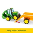 thumbnail image 4 of JOHN DEERE Lights & Sounds Farmin' Friends Hauling Set - Incluye camión de juguete y retroexcavadora - Juguetes para niños de 18 meses en adelante, 4 of 5