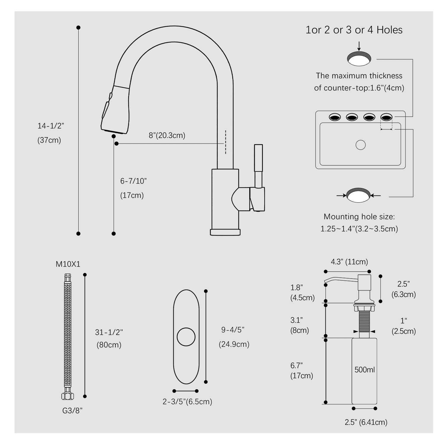 APPASO Touchless Kitchen Faucet with Pull-Down Sprayer, Kitchen Sink Faucet Touchless Brushed Nickel, Single Handle Hands-Free Motion Sensor Faucets Suitable for 1 or 3-Hole Sink, Stainless Steel