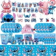 thumbnail image 2 of Nueva decoración para fiesta de cumpleaños de Stitch, Lilo & Stitch, servilletas de papel azul cielo, platos, vasos, vajilla, telón de fondo, globos, suministros para baby shower, 2 of 5