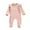 Pink, variant on Fesfesfes Newborn Baby Bodysuit Boys Girls Zipper Long Sleeve Knitted Romper Jumpsuit Outfits Summer Saving Sale