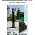 thumbnail image 5 of 304 Stainless Steel Vertical Garden Water Column Freestanding Hose Stand with Lock Faucet, Outdoor Antifreeze Faucet Dispenser Hydrant Water Feature Fountain, for Irrigation, 5 of 7