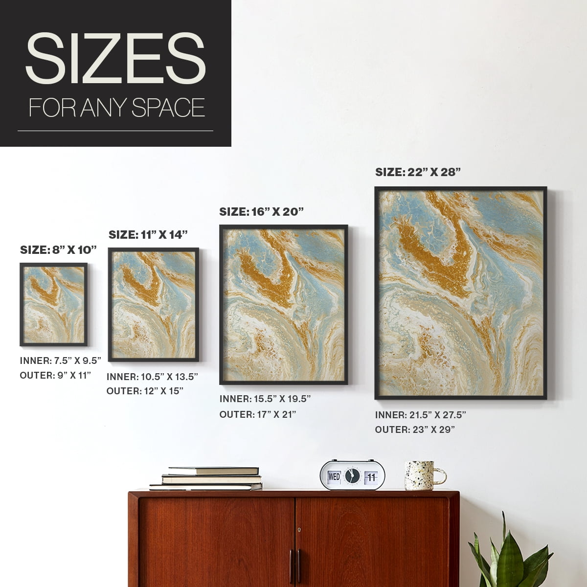 C41 Framed Print in Black Solid Wood Framed Print No Nail Hanging