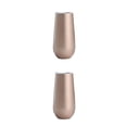 thumbnail image 1 of Yuarrent Copas de cóctel, estructura firme sin costuras, flauta de champán, copa de tostado, vaso de vino de regalo dulce, oro rosa brillante Oro rosa brillante arpox.180ml 2piezas Yuarrent CBP277781, 1 of 1