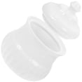 thumbnail image 4 of Porcelain Salt Jar Ceramic Sugar Storage Bowl Seasoning Pot Embossment Honey Jar, 4 of 8
