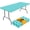 Aqua, variant on 2 Pack Rectangle Table Cloth 5 Foot, Waterproof Elastic Fitted Tablecloths, Windproof Washable Polyester Table Cover for Picnic, Camping, Outdoor (Black, 30"x60")