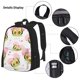 thumbnail image 3 of Disketp Avocado Lovers Mochila Estampada de Gran Capacidad con Lonchera y Estuche, Set de 3 Piezas para Estudiantes, 3 of 7