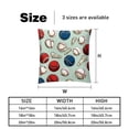 thumbnail image 5 of Baseball Velvet Throw Pillow Inserts with Unique Patterns - Set of 2 - 16x16, 18x18, 20x20 inches for Throw Pillow Covers - Various Occasions, 5 of 6