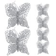 thumbnail image 1 of Decoraciones navideñas de 3 "/8cm, adornos para árbol de Navidad, decoraciones para fiesta de boda (plata), 6 uds., 1 of 8