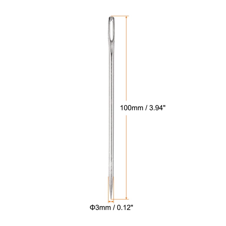 Uxcell 3 Inch Upholstery Needles Stainless Steel Large Eye
