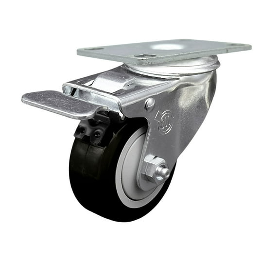Baker's Mark 176BINCSTSW Replacement Caster with Brakes - Service Caster Brand